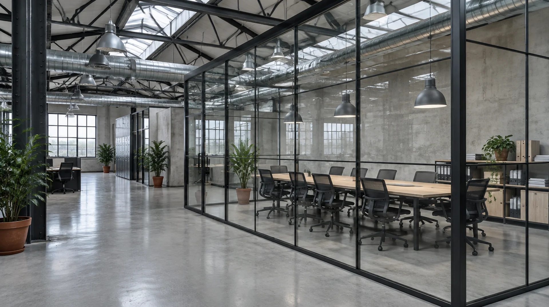 Sala riunioni negli spazi di Ventive Corporate Consulting